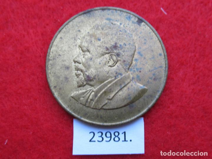 Monedas antiguas de &Aacute;frica: Kenya 10 c&eacute;ntimos 1966 - Foto 1