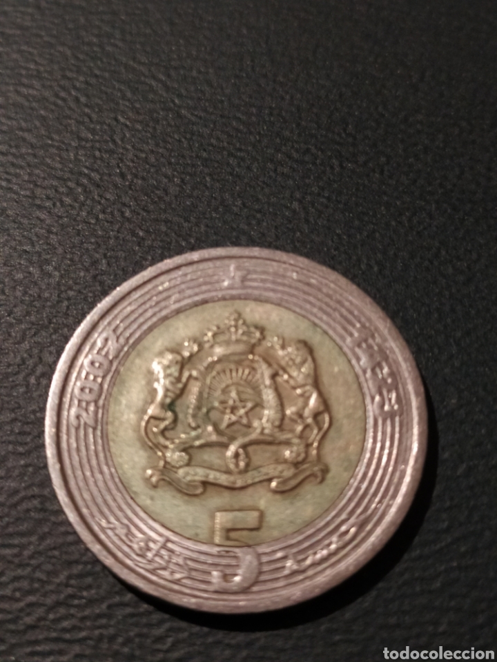 Monedas antiguas de &Aacute;frica: 5 Dirham 2002 Marruecos Y#109 - Foto 1
