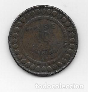 Monete antiche di Africa: AFRICA-MONEDA DE T&Uacute;NEZ(TUNISIA)-10 CENTIMES-1914-COBRE