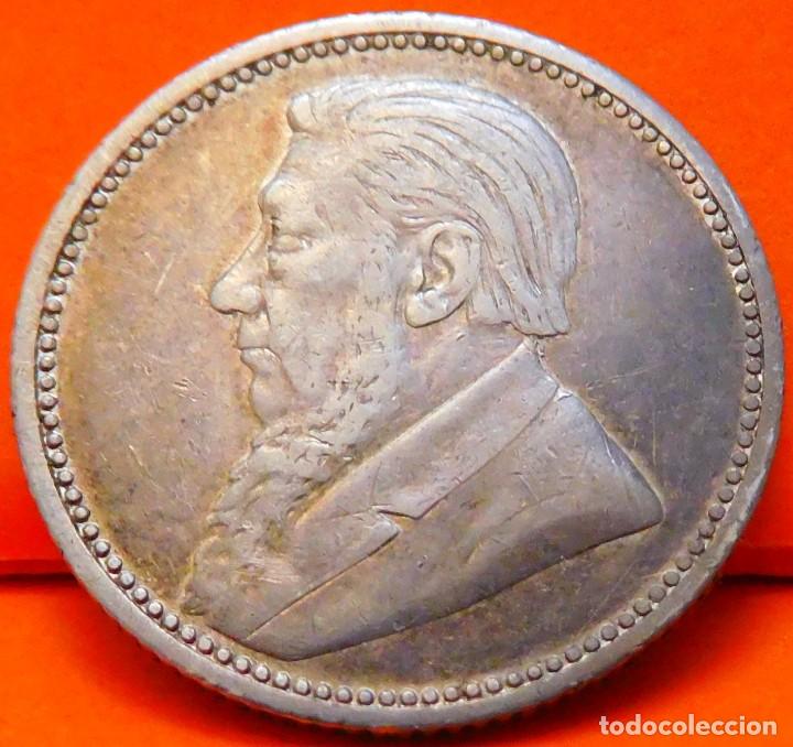 Monedas antiguas de &Aacute;frica: SUDAFRICA, 6 PENCE, 1895. PLATA. FECHA ESCASA. (475)