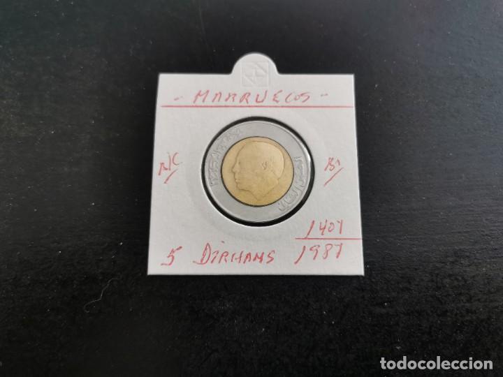 Monedas antiguas de &Aacute;frica: MARRUECOS 5 DIRHAM 1987 (1407) BC - Foto 1