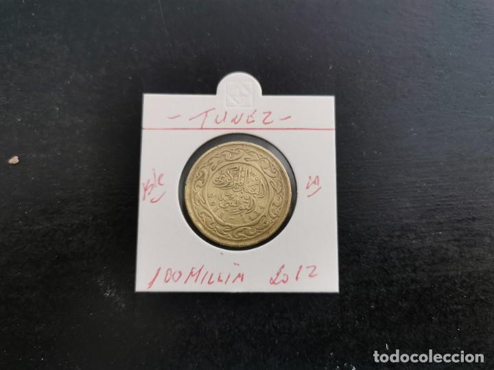 Monedas antiguas de &Aacute;frica: TUNEZ 100 MILLIM 2012 BC KM=309