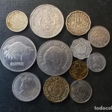 Monedas antiguas de África: CONJUNTO DE12 MONEDAS ISLAS SEYCHELLES DIFICILES DIFERENTES DECADAS