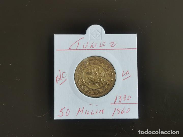 Alte M&uuml;nzen aus Afrika: TUNEZ 50 MILLIM 1960(1380) BCKM=308