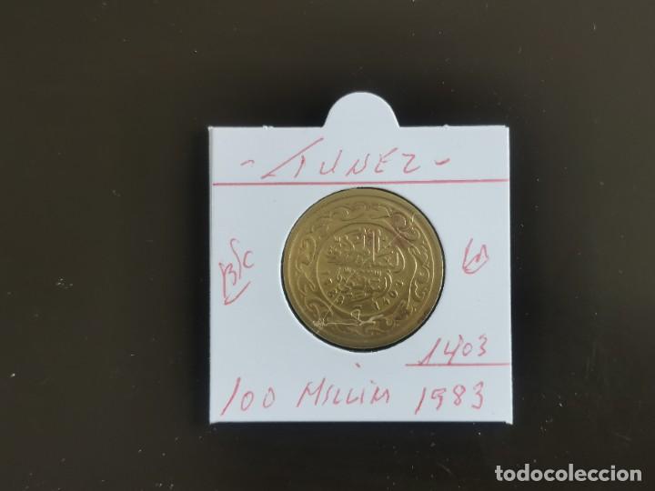 Alte M&uuml;nzen aus Afrika: TUNEZ 100 MILLIM 1983(1403) BC KM=309