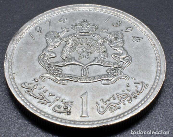 Monedas antiguas de &Aacute;frica: Marruecos, 1 dirham 1974 - Foto 1