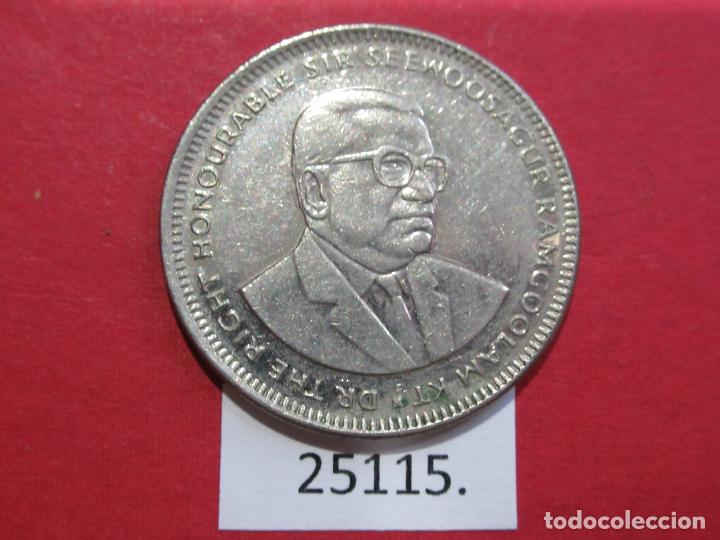 Monedas antiguas de &Aacute;frica: Mauricio 1 rupia 2010 - Foto 2