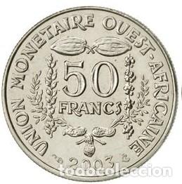 Monnaies anciennes d'Afrique: ESTADOS DEL AFRICA OCCIDENTAL.-1997.-50 CFA Francs