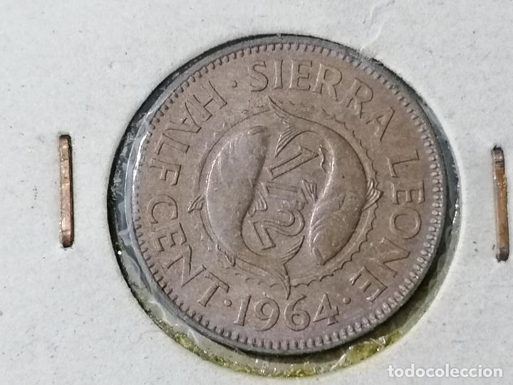 Old Coins of Africa: MONEDA 1/2 CENT, 1964, SIERRA LEONA