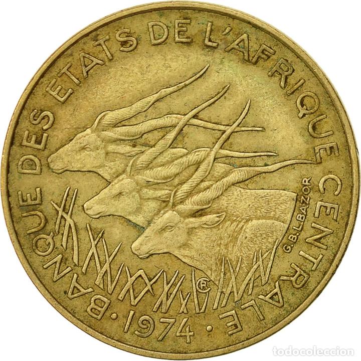 Monete antiche di Africa: [#428880] Moneda, Estados del &Aacute;frica central, 10 Francs, 1974, Paris, MBC, Aluminio -
