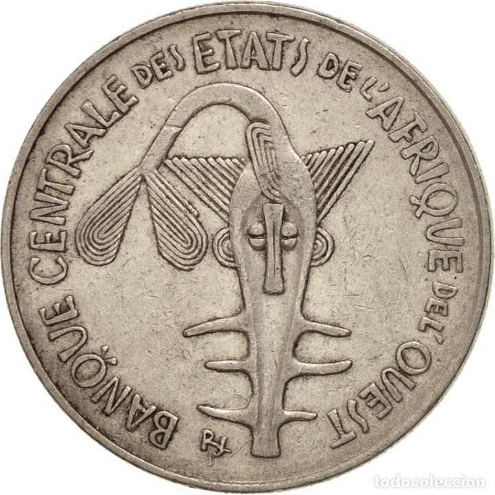 Monnaies anciennes d'Afrique: [#503203] Moneda, Estados del &Aacute;frica Occidental, 100 Francs, 1972, FDC, N&iacute;quel, KM:4
