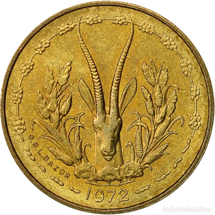 Monete antiche di Africa: [#540538] Estados del &Aacute;frica Occidental, 5 Francs, 1972, MBC+, Aluminio - n&iacute;quel -