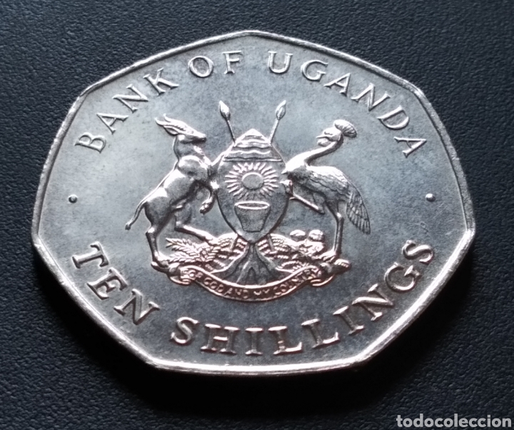 Monedas antiguas de &Aacute;frica: MONEDA - UGANDA 10 CHELINES 1987 - Foto 4