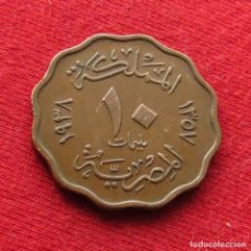 Monedas antiguas de África: EGYPT EGIPTO 10 MILLIEMES 1357 1938 BRZ #2 2L3-1. Lote 276192133