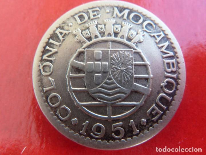 Moedas antigas de &Aacute;frica: MOZAMBIQUE PORTUGUES 1 ESCUDO. 1951 PLATA EBC