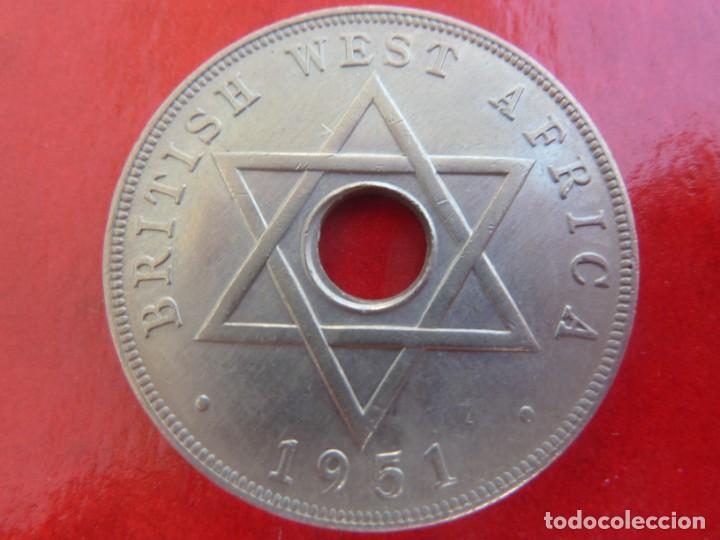 Old Coins of Africa: BRITISH WEST FRICA 1 PENNY 1951 NIQUEL EBC
