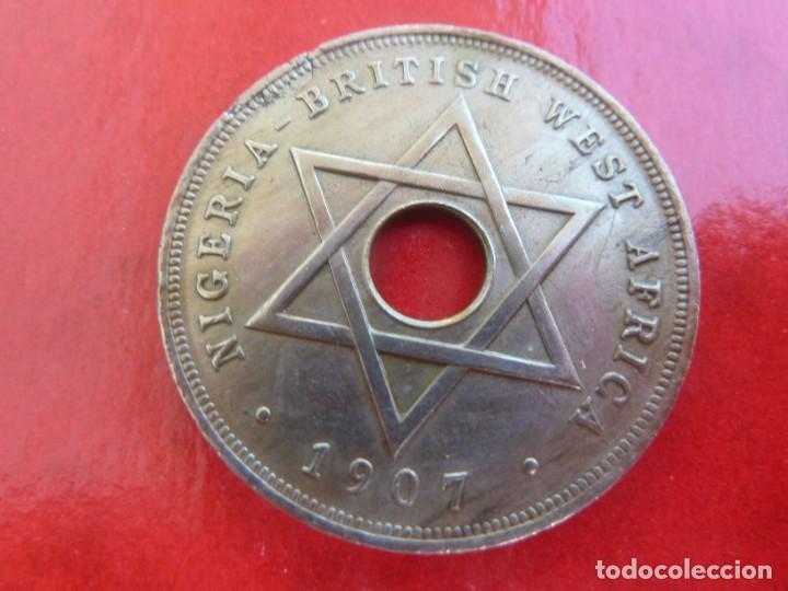 Old Coins of Africa: BRITISH WEST FRICA 1 PENNY 1907 NIQUEL EBC