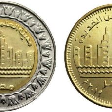 Monete antiche di Africa: SERIE EGIPTO 50 PIASTRAS Y 1 LIBRA 2019 NUEVA CIUDAD DE AL ALAMEIN. Lote 348774934