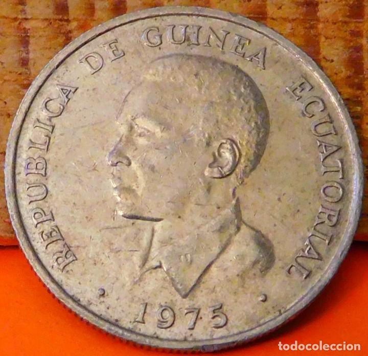 Monete antiche di Africa: GUINEA ECUATORIAL, 5 EKUELE, 1975. (1352)