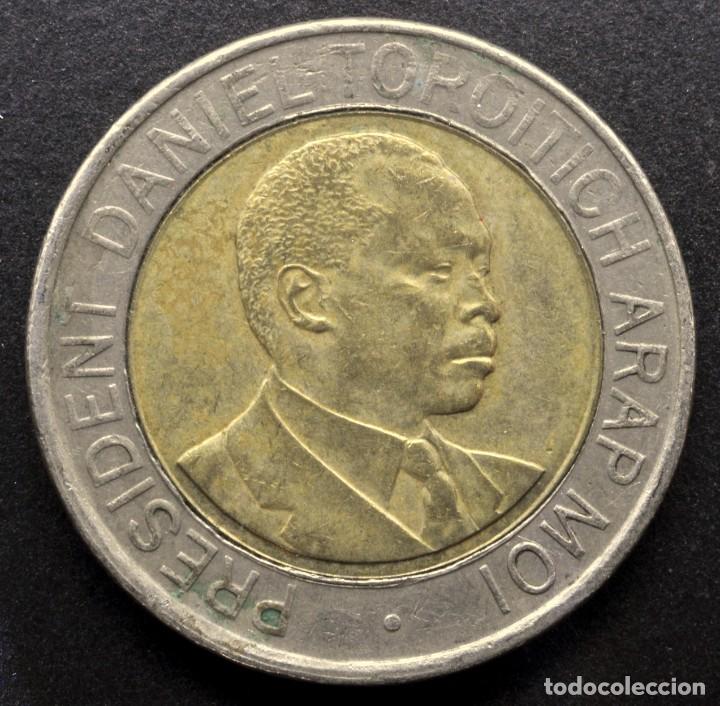 Monedas antiguas de &Aacute;frica: Kenia, 20 chelines 1998 - Foto 2