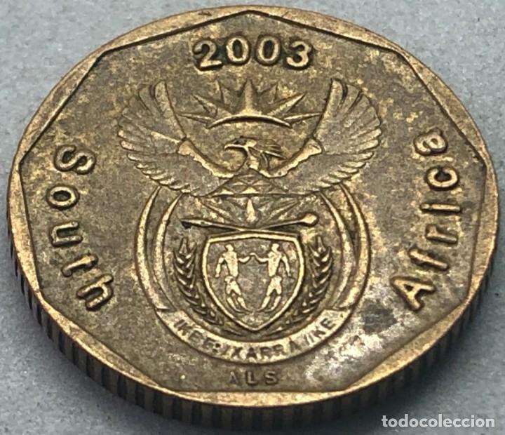 Monete antiche di Africa: Moneda 2003. 10 C&eacute;ntimos. Rep&uacute;blica de Sud&aacute;frica. KM 347. MBC