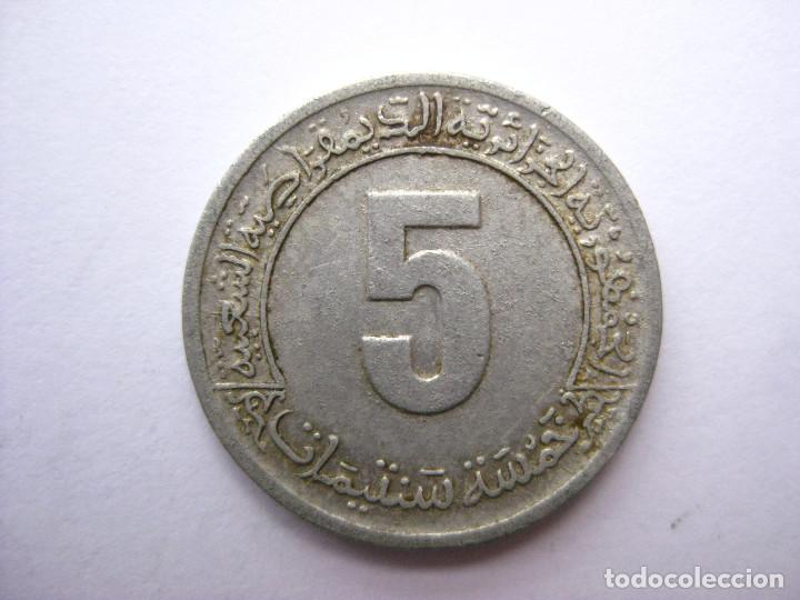 Monedas antiguas de &Aacute;frica: MONEDA ARGELIA 5 CENTIMOS 1974 - Foto 2