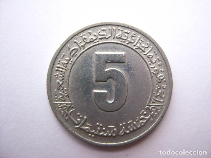 Monedas antiguas de &Aacute;frica: MONEDA ARGELIA 5 CENTIMOS 1980 - Foto 2