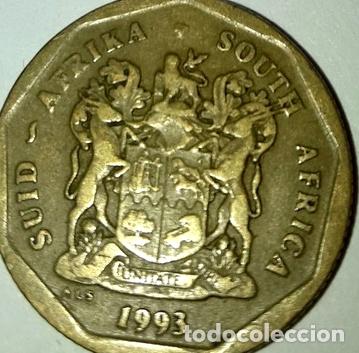 Monete antiche di Africa: moneda 50 centavos sudafrica 1993