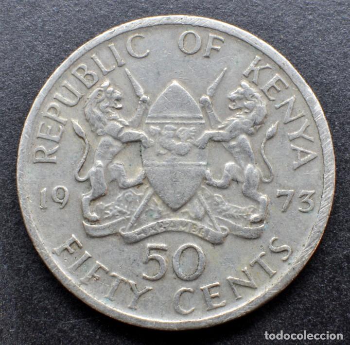Monedas antiguas de &Aacute;frica: Kenia, 50 centavos 1973 - Foto 2