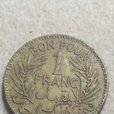Monedas antiguas de África: TUNEZ 1 FRANC 1941- 1 FRANCO TUNICIA TUNISIE - EPOCA COLONIAL FRANCESA
