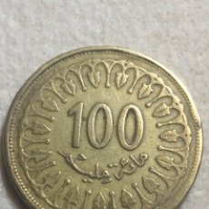 Monedas antiguas de África: - MONEDA TUNEZ 100 MILLIMES 1997. Lote 296729088