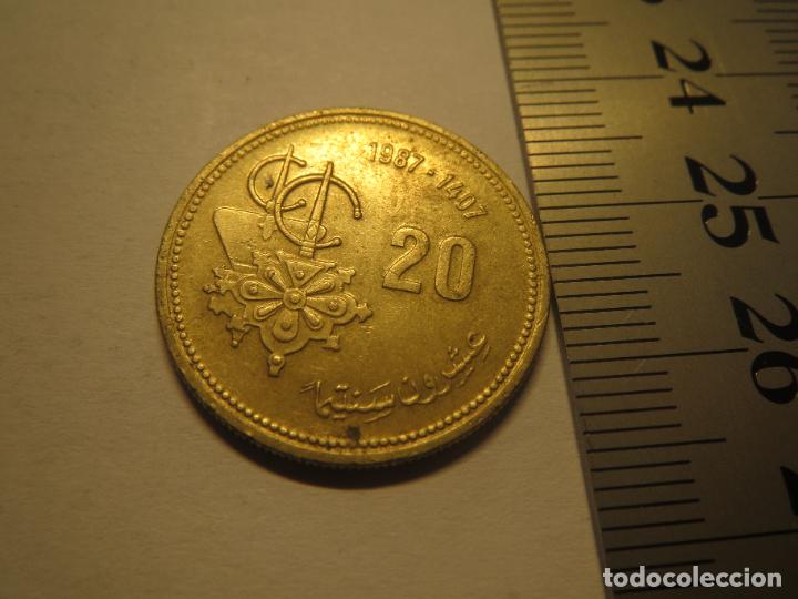 Monedas antiguas de &Aacute;frica: MONEDA 20 CENTIMOS DE DIRHAM 1974 1394 CENTIMES (1) - Foto 1