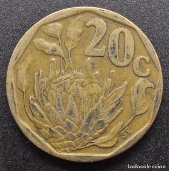 Monedas antiguas de &Aacute;frica: Sud&aacute;frica, 20 centavos 1994 - Foto 2