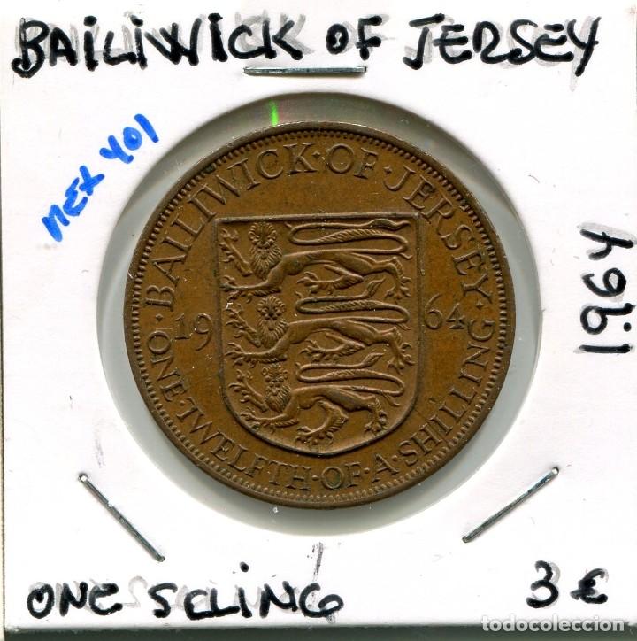 Monete antiche di Africa: UN SCHELLING A&Ntilde;O 1964 BAILIWICK OF JERSEY (MEX401 )