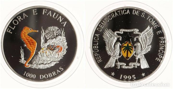 Moedas antigas de &Aacute;frica: SANTO TOME Y PRINCIPE 1000 DOBRAS 1995