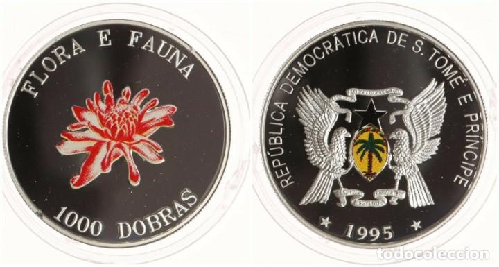 Moedas antigas de &Aacute;frica: SANTO TOME Y PRINCIPE 1000 DOBRAS 1995