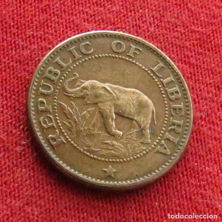 Monedas antiguas de &Aacute;frica: Liberia 1 cent 1961 - Foto 2