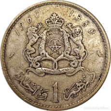 Monedas antiguas de África: MARRUECOS. 1 DIRHAM DE 1960 (AH 1380). Y# 55. (053).. Lote 306956498