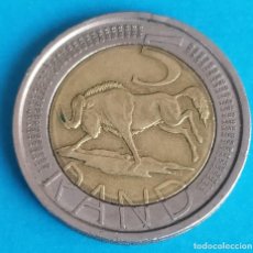 Monedas antiguas de África: MONEDA SUDAFRICA 5 RAND AÑO 2005