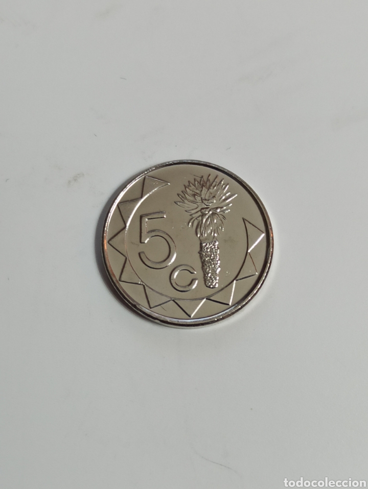 Monedas antiguas de &Aacute;frica: 5 cents namibia 2015 - Foto 2