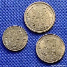 Monete antiche di Africa: SERIE REPUBLICA SAHARAUI 1992 1 2 Y 5 PESETAS. Lote 310603748