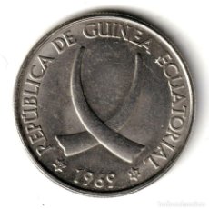 Monedas antiguas de África: GUINEA ECUATORIAL 25 PESETAS GUINEANAS 1969 *19* *69* CECA DE MADRID. Lote 314708223
