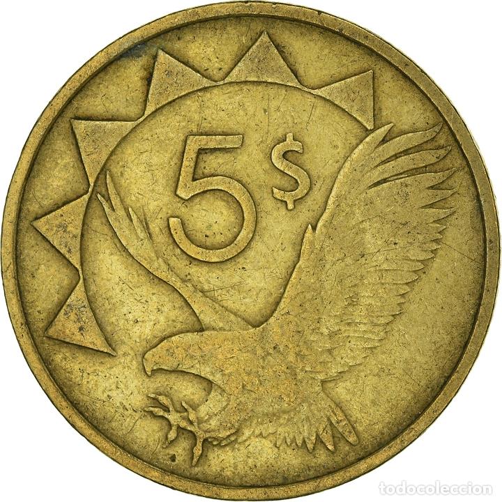 Monedas antiguas de &Aacute;frica: [#932696] Moneda, Namibia, 5 Dollars, 1993 - Foto 2