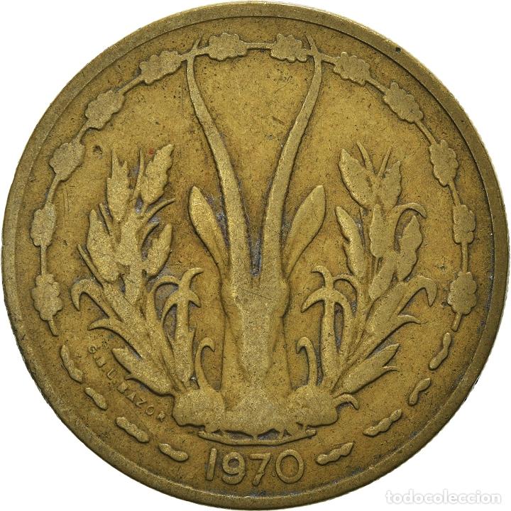 Moedas antigas de &Aacute;frica: [#969883] Moneda, Estados del &Aacute;frica Occidental, 25 Francs, 1970