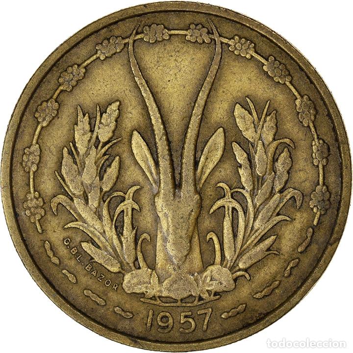 Moedas antigas de &Aacute;frica: [#366956] Moneda, &Aacute;frica oriental francesa, 25 Francs, 1957, MBC, Aluminio - bronce, KM:9