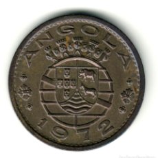 Monedas antiguas de África: ANGOLA 1 ESCUDO 1972 REPUBLICA PORTUGUESA - PORTUGAL. Lote 325938298