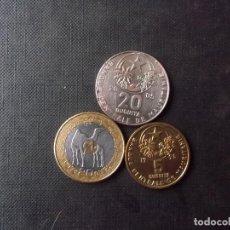 Monedas antiguas de África: CONJUNTO DE 3 MONEDAS DE MAURITANIA DIFICILES. Lote 326633528
