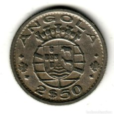 Monedas antiguas de África: ANGOLA 2,5 ESCUDOS 1956 REPUBLICA PORTUGUESA - PORTUGAL. Lote 327331773