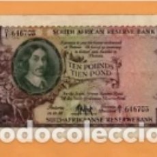 Monedas antiguas de África: SOUTH AFRICA, SOUTH AFRICAN RESERVE BANK, 1952, 10 POUNDS.. Lote 335136583