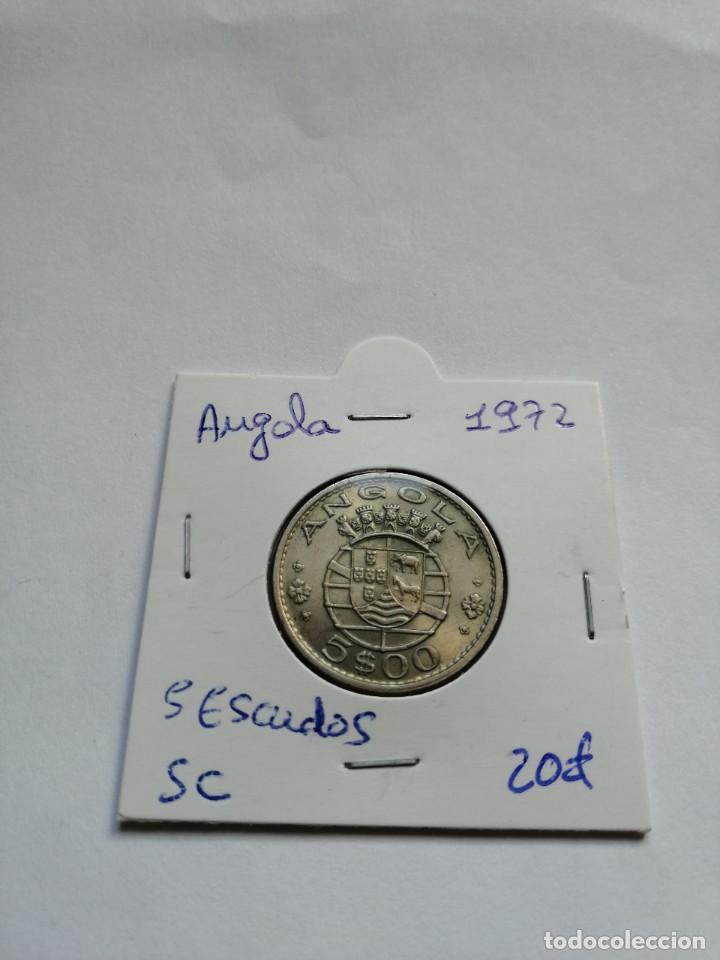 Monedas antiguas de &Aacute;frica: Angola 5 Escudos 1972 sin circular - Foto 1